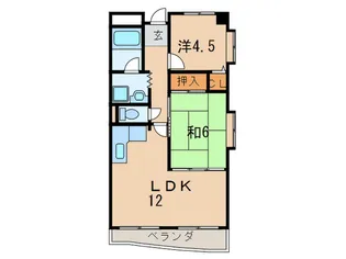 ハイヴァリー塚口本町【3階】の間取り