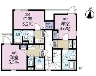 GrandirMaison小岩【3階】の間取り
