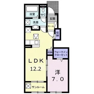 学園台シャルマン I【1階】の間取り