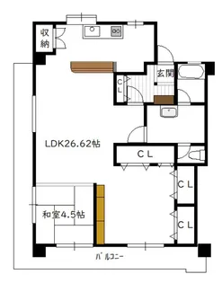 ACTIII(1LDK)【12階】の間取り
