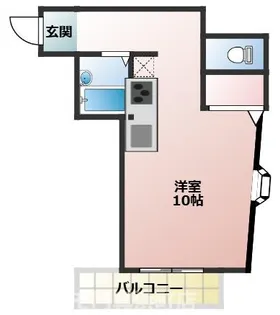 ドミシル野村【2階】の間取り