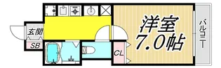 ガルボ塚口【2階】の間取り