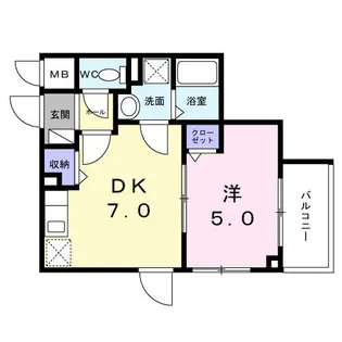 CRETA(クレタ)扇【1階】の間取り