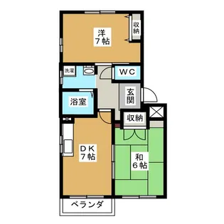ユングフラウ【2階】の間取り