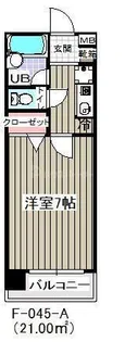 クオーレプロバンス浦安I【2階】の間取り