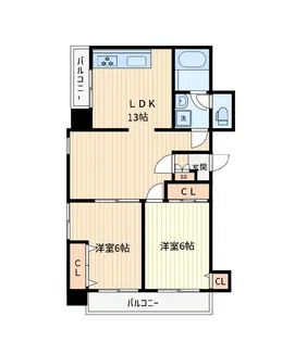 プレジデンス細川【8階】の間取り