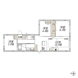 ヴァレールコート【1階】の間取り