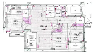東急ドエルアルス桜新町【4階】の間取り