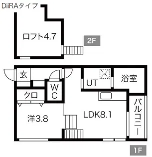 アーバンレジデンス名古屋【1階】の間取り