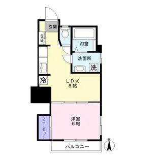 中山マンション【1階】の間取り