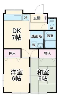 グレース八木【1階】の間取り