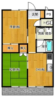 ハイツポエジー【1階】の間取り