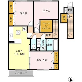 ポンテリブロA【2階】の間取り