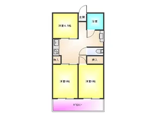 ステーションコート錦町【2階】の間取り