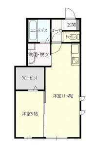 インペリアル【1階】の間取り
