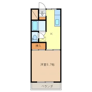 橘ハイツ【3階】の間取り