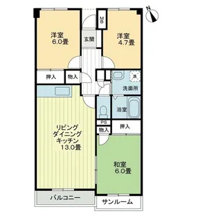サンハイツ21【4階】の間取り