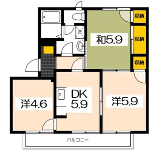 フレグランス宮郷 C棟【2階】の間取り