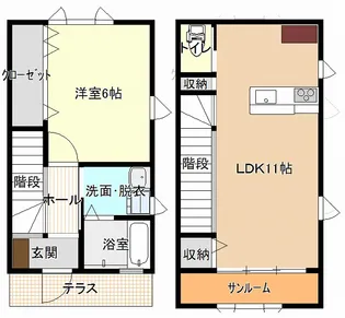 エルウッド18B棟の間取り