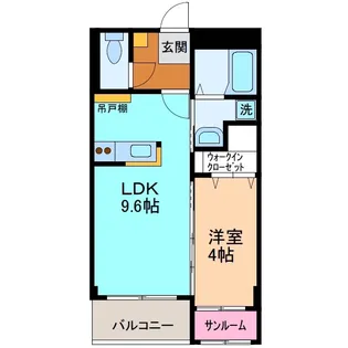 アイヴィータ泉 Est【2階】の間取り
