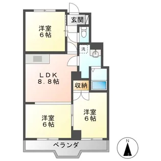 メゾンときわ【2階】の間取り