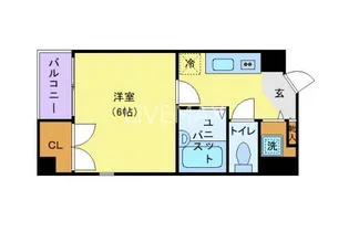 ヴィレ日本橋箱崎【7階】の間取り