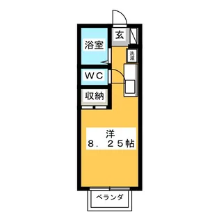 コーポ千日原【1階】の間取り