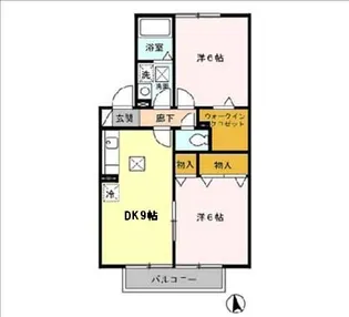 ノースステラ B【1階】の間取り