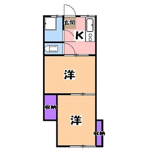 吉田荘【1階】の間取り