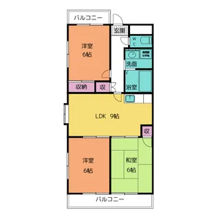 プランタン ドゥ【3階】の間取り
