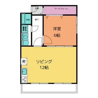 杉本ビル【3階】の間取り