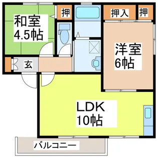 ディアス松江【2階】の間取り