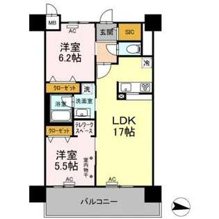 Park Avenue EAST【6階】の間取り