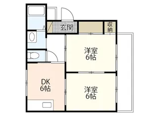岡山県岡山市中区原尾島2【アパート】の間取り