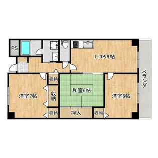 グランシャリオK【2階】の間取り