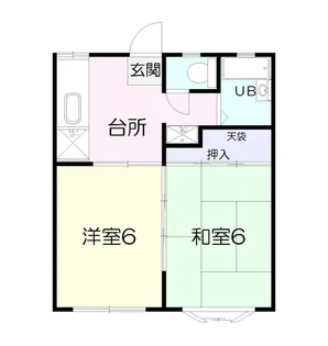 ジュビロ掛川【1階】の間取り