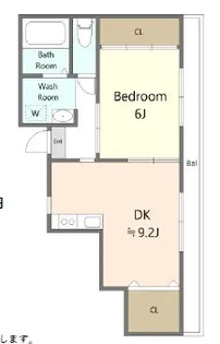 プチエレガンス河辺【3階】の間取り