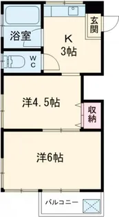 コーポ篠田【2階】の間取り