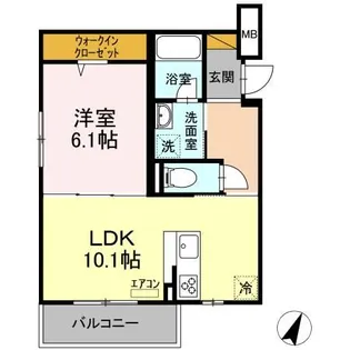 Blanc Neige Nishichiba【5階】の間取り