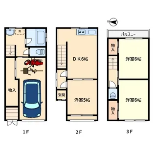 大阪府大阪市平野区長吉長原西4【一戸建】の間取り