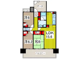 コスモ川口グレイスフォルム【8階】の間取り