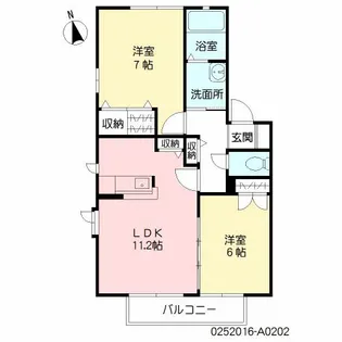ルミエール蓮台寺【2階】の間取り
