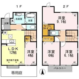 静岡県浜松市中央区神立町【一戸建】の間取り