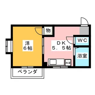 シティハイツ東海【2階】の間取り