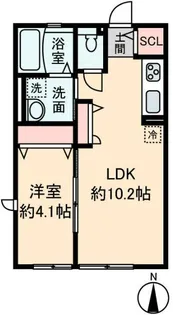 ラディーチェIII【2階】の間取り