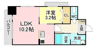アンレーヴ門司駅前【11階】の間取り