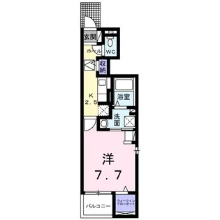 STレオーネ【1階】の間取り