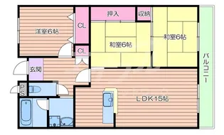 ピアパレス王子【5階】の間取り