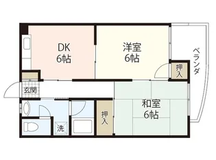 ヴィラブランシュ牛田【3階】の間取り
