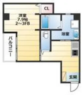 エヌエムトラントアン【3階】の間取り